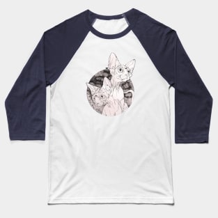 Space Kitties Baseball T-Shirt